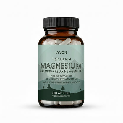 Triple Calm Magnesium – To support stress, anxiety, and sleepless nights in a natural way, helping you feel calm and grounded again.