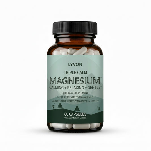 Triple Calm Magnesium – To support stress, anxiety, and sleepless nights in a natural way, helping you feel calm and grounded again.