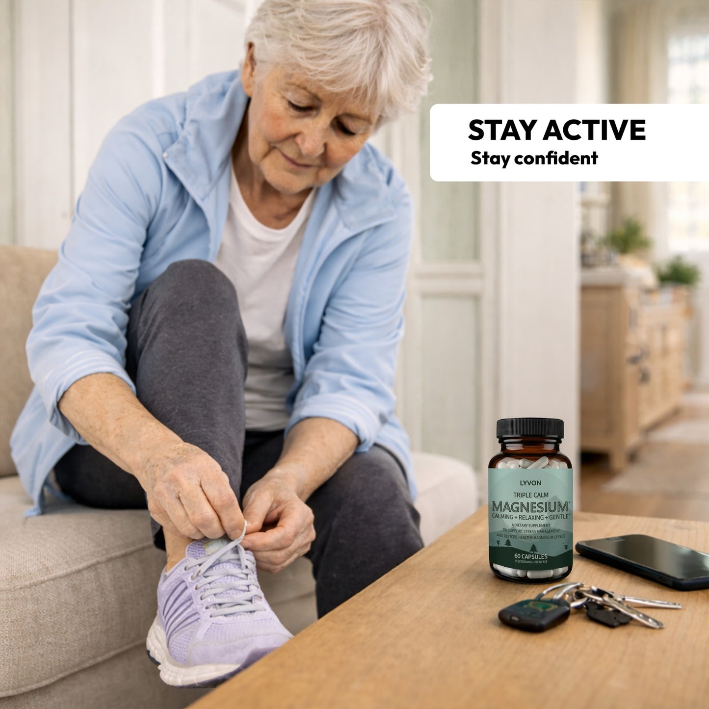 Triple Calm Magnesium – To support stress, anxiety, and sleepless nights in a natural way, helping you feel calm and grounded again.