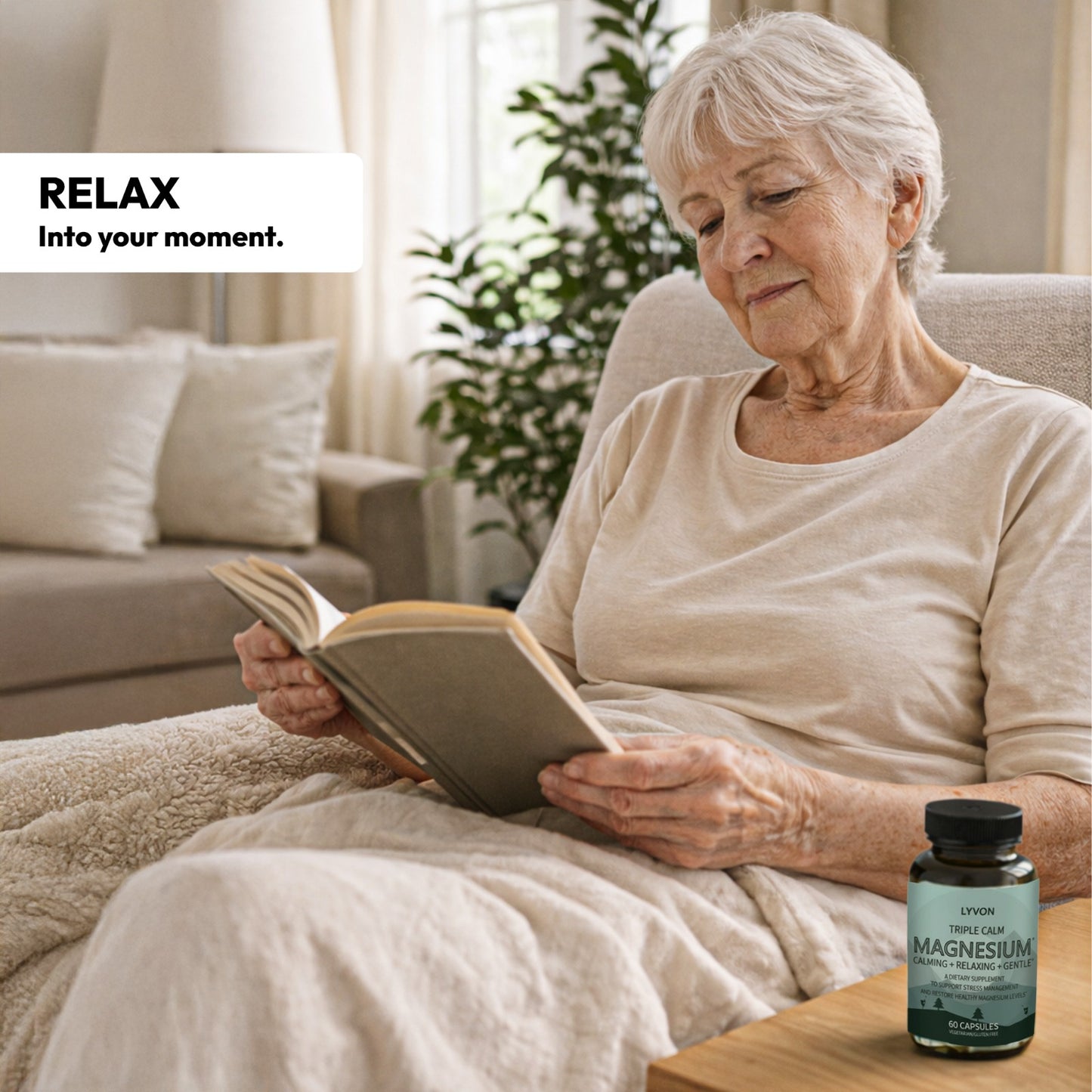 Triple Calm Magnesium – To support stress, anxiety, and sleepless nights in a natural way, helping you feel calm and grounded again.