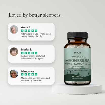 Triple Calm Magnesium – To support stress, anxiety, and sleepless nights in a natural way, helping you feel calm and grounded again.